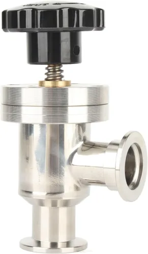 Miniatura 8 de Válvula de aislamiento de fuelle KF25 Válvula de aislamiento de acero inoxidable de ángulo recto 304 de alto vacío Válvula de vacío para equipos