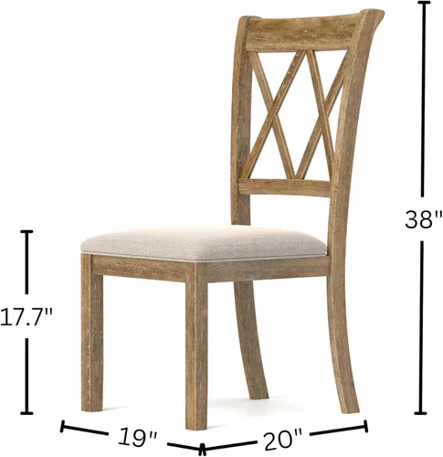 Miniatura 14 de Roundhill Furniture Havre - Juego de comedor de 5 piezas, mesa redonda de pedestal con 4 sillas elegantes, color negro