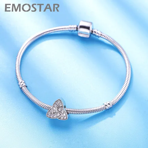 Miniatura 2 de EMOSTAR Dijes para el día de San Valentín, nudo celta, lápiz labial rojo, I Love You, conciencia sobre el autismo, magnolia, niño y niña enamorada