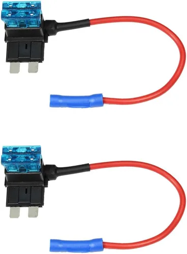 ATC/ATO 15A 12V Adaptador de grifo de fusible ATO ATC Blade Fuse Holder 6 Pack