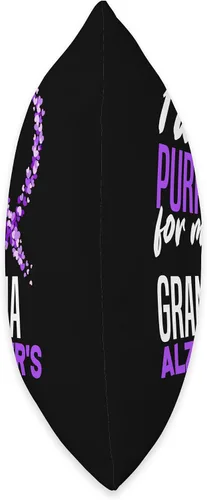 Miniatura 2 de ALZ Dementia Alzheimer's Awareness Apparel & Gifts I Wear Purple for My Grandma Dementia Alzheimer's Awareness - Almohada de 16 x 16 pulgadas
