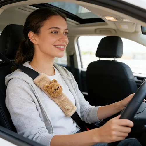 Miniatura 4 de Funda para el cuello del asiento de automóvil para bebé, Almohadilla de correa de bebé, Funda de correa de asiento de automóvil, Funda para cinturón