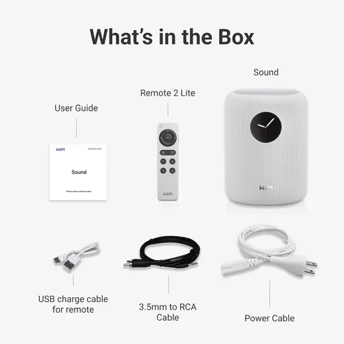 Miniatura 9 de WiiM Sound - Altavoz inteligente con pantalla táctil de 1.8", 24 bits de alta resolución/192 kHz, corrección de habitación AI RoomFit™, 100W