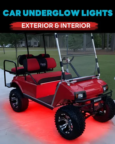Miniatura 4 de Tira de luz LED de 12 V conectable de 24 pulgadas, tira de luces LED rojas para automóvil, carrito de golf, motocicleta, barco, gabinete, tira