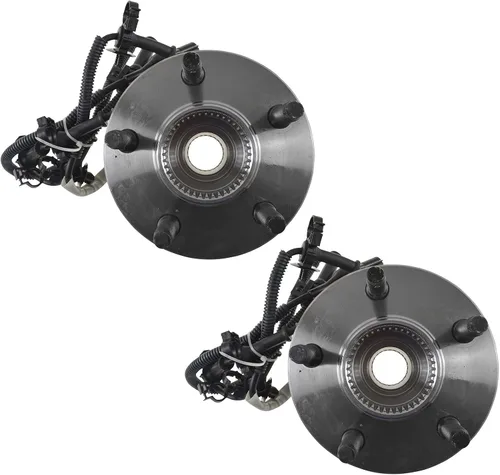 Miniatura 4 de TRQ Juego de 2 rodamientos de rueda delantera y conjunto de cubo 4WD compatible con Ford Ranger Mazda B4000 1998-2000