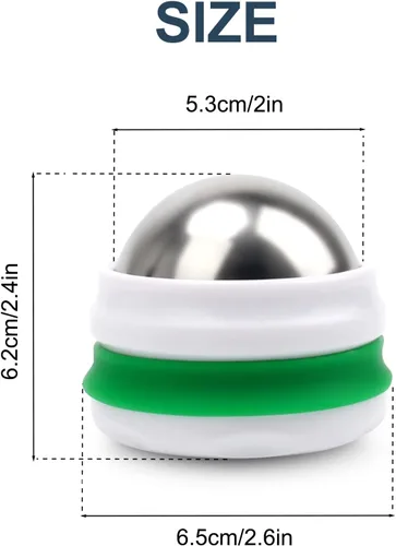 Miniatura 2 de AHIER Bola de Masaje en Frío, Terapia de Alivio en Frío, Bola de Gel Desmontable de Movimiento Libre para Masaje de Tejido Profundo, Alivio