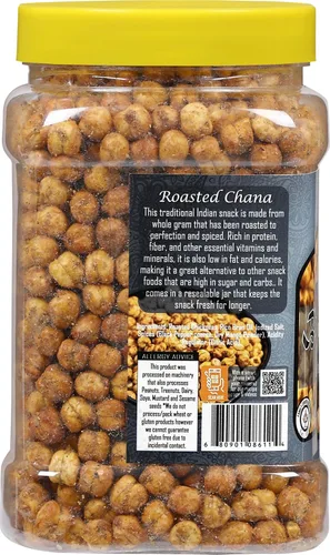 Miniatura 7 de Rani Chana asada (garbanzos) Sabor pimienta negra 14oz (400g) Tarro PET ~ Todo natural Vegano Sin conservantes Apto para gluten Kosher