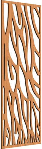 Miniatura 61 de 9 3/8"W x 24 3/8"H x 1/4"T Bristol Decorativos Paneles de Pared de Madera Calado, Cereza