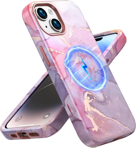 Miniatura 11 de Magsafe - Funda protectora para iPhone 13/14, a prueba de golpes, a prueba de caídas, funda inalámbrica para parachoques, protección híbrida