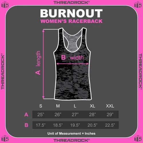 Miniatura 5 de Threadrock Camiseta sin mangas con diseño de bandera Burnout de Honor Respect para mujer