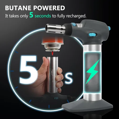 Miniatura 5 de BLUEFIRE HT-908K Kit de soldador de butano portátil, mini antorcha multifunción para quema de madera, cuchillo caliente, soldadura, autoencendido