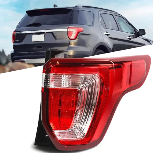 FIONE Para Ford Explorer Conjunto de luz trasera 2016 2017 2018 2019 freno trasero lámpara policía interceptor utilidad luces traseras reemplazo