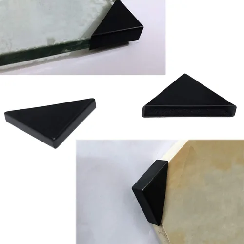 Miniatura 4 de YouU Protectores de esquina de plástico, 20 unidades, con forma de triple esquina, cojín protector de esquina de vidrio de 0.394 in x 2.953 in