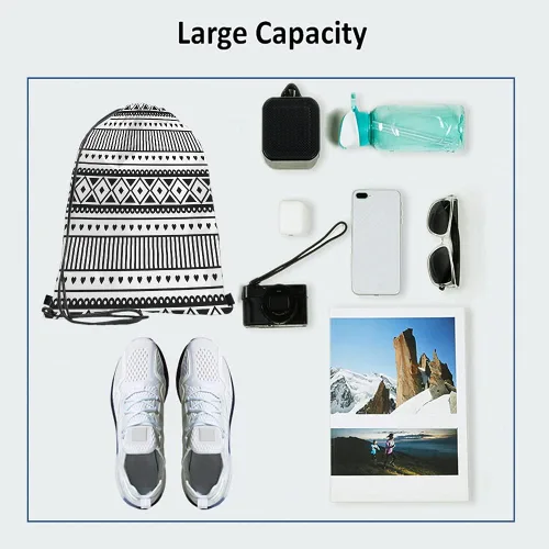Miniatura 3 de Lindas bolsas con cordón de alpaca y llama, mochila para gimnasio, Multi-a83, Mochilas de viaje