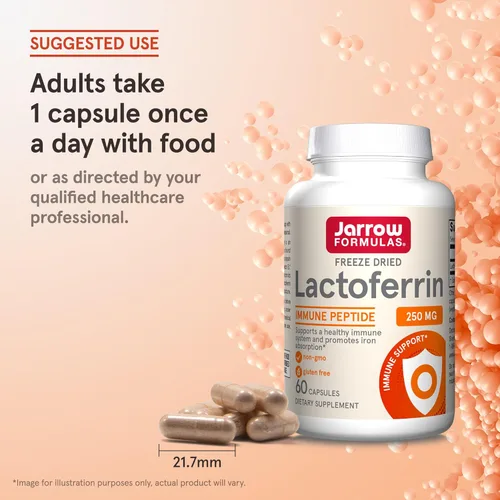 Miniatura 7 de Jarrow Formulas lactoferrin 250 mg, LACFE, 60, 1, 1