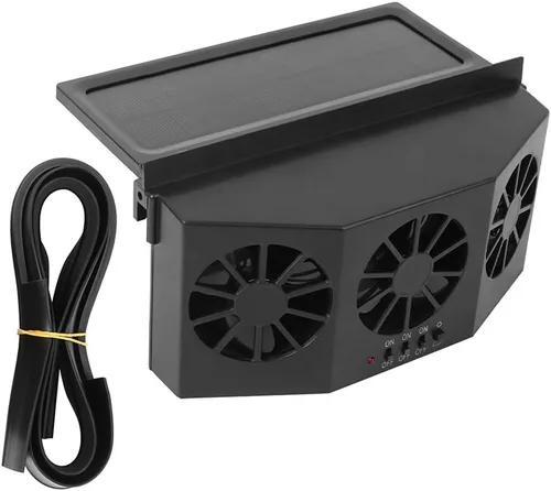Miniatura 6 de Tiiyee Ventilador de ventilación de automóvil, enfriador portátil con energía solar, ventilador de ventana, ventilador de escape de automóvil