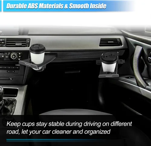 Miniatura 4 de X AUTOHAUX 1 par de portavasos para BMW 323i E90 2006-2011 51459173465 51459173471 coche izquierdo y derecho almacenamiento de bebidas soporte