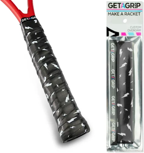 Miniatura 25 de Get A Grip - Grip personalizado para raqueta de tenis - Agarre antideslizante/de secado rápido para tenis - Grip precortado para raqueta de Pack