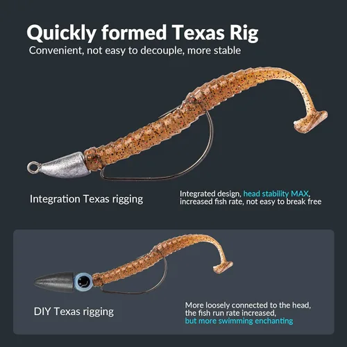 Miniatura 3 de THKFISH Weedless Swimbait Jig Heads for Bass Fishing, Weighted Texas Rig Hook Fishing Hooks Saltwater Freshwater 1/8 oz, 1/6 oz, 1/4 oz, 3/8 oz, 1/2
