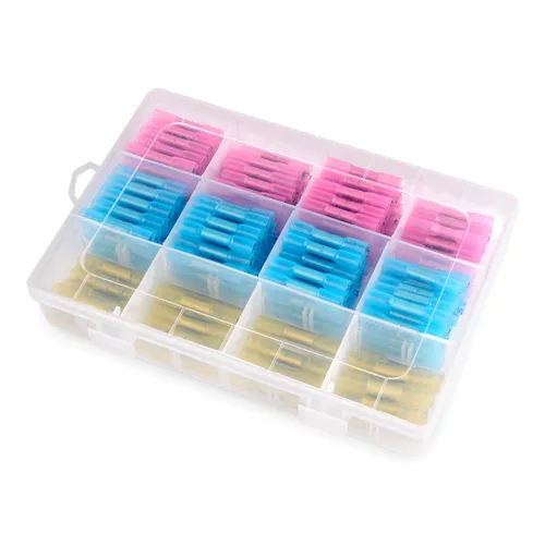 Miniatura 8 de Nilight 200 PCS Conectores de Empalme Termorretráctiles - Conectores de Cable Impermeables - Terminales Eléctricos de Grado Marino Automotriz - Kit