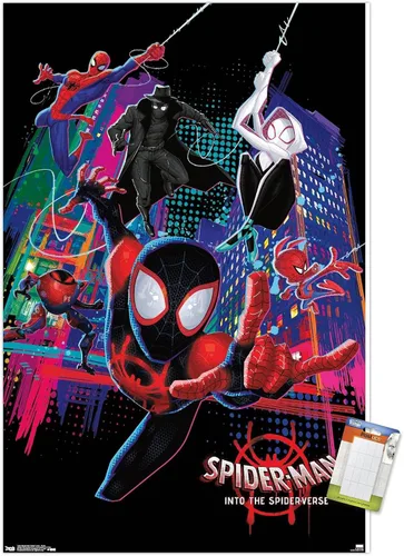 Miniatura 9 de Trends International Marvel Spider-Man - Póster de pared con texto en inglés "Into The Spider-Verse", 22.375 x 34 pulgadas, versión premium sin marco