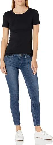 Miniatura 5 de Tienda Essentials paquete de 2camisetas de manga corta para mujer, cuello redondo, ajuste ceñido