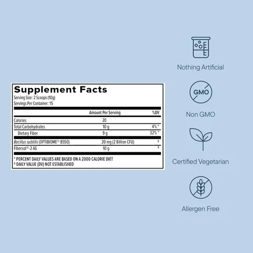 Miniatura 5 de Zenwise Health Suplemento diario de fibra probiótica con probióticos metabólicos para ayudar a controlar los antojos y apoyar la salud digestiva