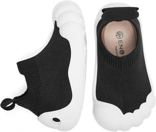 Miniatura 6 de Engtoy Zapatos de calcetín para bebés, zapatos para caminar para niños y niñas, zapatillas de cinco dedos cerrados, sin cordones