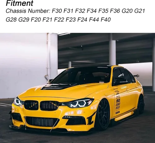 Miniatura 2 de Tiras de inserción de rejilla de repuesto para BMW F20 F30 F32 2012-2018, 320i 328i 330i 335i 420i 428i 435i accesorios (azul, serie 3)