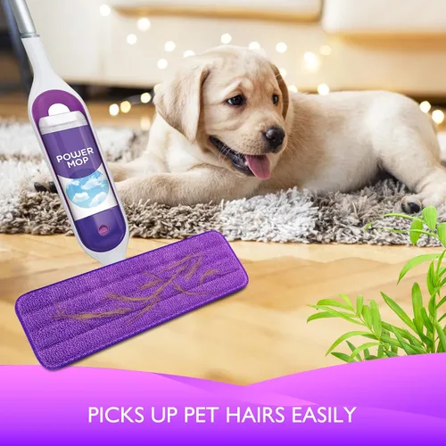 Miniatura 6 de Almohadillas reutilizables para mopa eléctrica compatibles con Swiffer PowerMop - Recambios de almohadillas Swifter Power Mop - Almohadillas