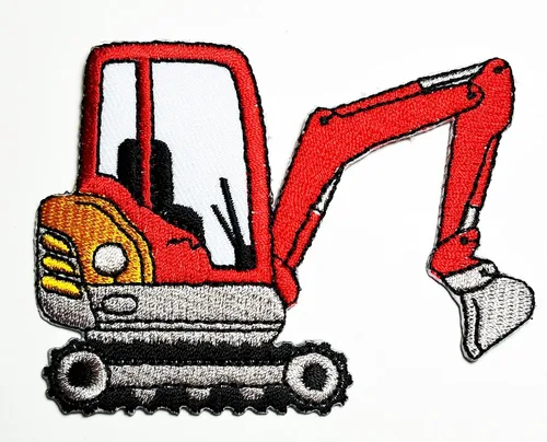 HHO - Excavadora de retroexcavadora, tractor, excavadora, excavadora, excavadora, excavadora, parche bordado para manualidades, parches bordados,