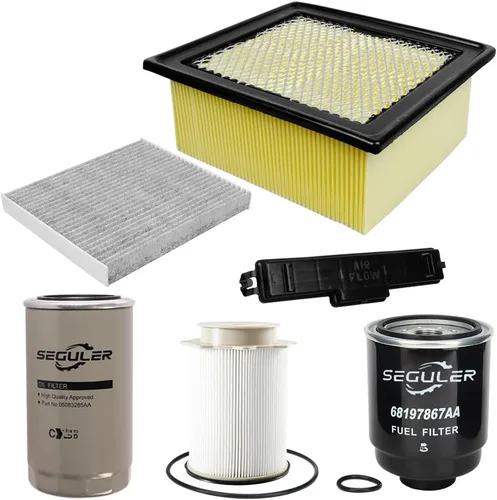 Miniatura 11 de Kit de filtro diésel de 6.7 L - 68197867AA 68157291AA Filtro de combustible 5083285AA Aceite 53034051AB Filtro de aire Compatible con motores diésel