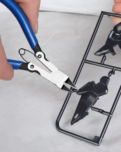 Miniatura 5 de IGAN-330 - Cortadores de alambre al ras (2 unidades), Alicates electrónicos para alambre Sprue, Pinzas de corte lateral ultra afiladas