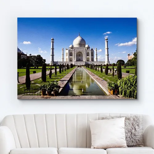 Miniatura 2 de wall26 Lienzo impreso para pared, hito del Taj Mahal en Agra, India, arquitectura y mapas, fotografía de edificios, arte moderno, escénico