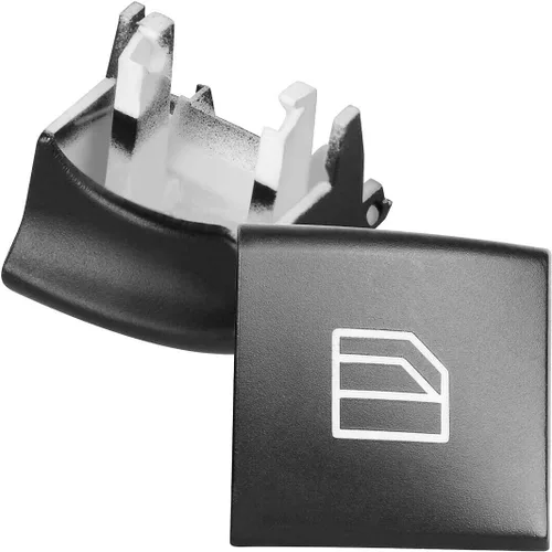 Miniatura 5 de Jaronx 2 tapas de botón para interruptor de ventana del conductor compatibles con Mercedes Benz, Power Master, interruptor de elevalunas compatible