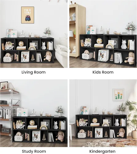 Miniatura 6 de Montessori - Estantería para libros, organizador de almacenamiento de juguetes para niños pequeños, para aula, sala de juegos, habitación de niños