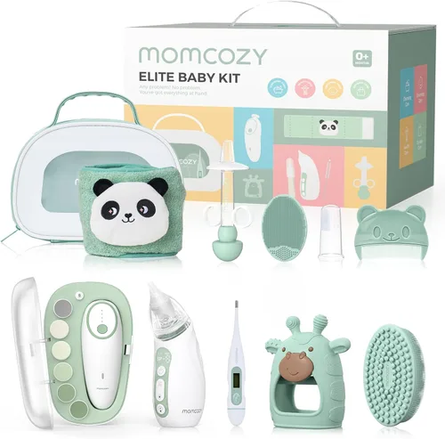 Miniatura 10 de Momcozy Kit Básico para Bebé, Baby Shower y Registro Esencial Kit para Cuidado de Aseo, Salud y Limpieza, Incluye Kits de Limas de Uñas, Aspirador