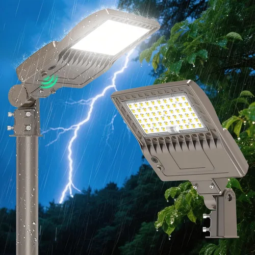 Miniatura 14 de Luz LED de Poste para Estacionamiento de 480V 320W con Montaje de Ajuste Deslizante, Luces LED Tipo Caja UL DLC Certificadas 44800LM 5000K Luces