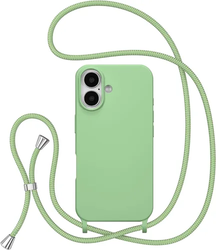 Miniatura 21 de ZTOFERA Funda Crossbody para iPhone 15 Pro con Correa de Cordón Ajustable, Funda Suave de Silicona Líquida para iPhone 15 Pro 6.1 pulgadas - Rosa