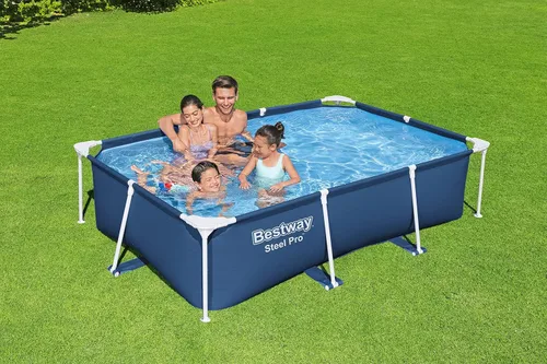 Miniatura 2 de Bestway Steel Pro - Piscina rectangular sobre el suelo (8.5 ft x 5.6 ft x 24.0 in)