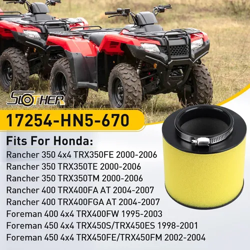 Miniatura 3 de Filtro de aire de repuesto Foreman 450 para Honda Rancher 350 TRX350FE TRX350TM TRX350TE Rancher 400 TRX400FA TRX400FGA Foreman 450 400TRX400FW