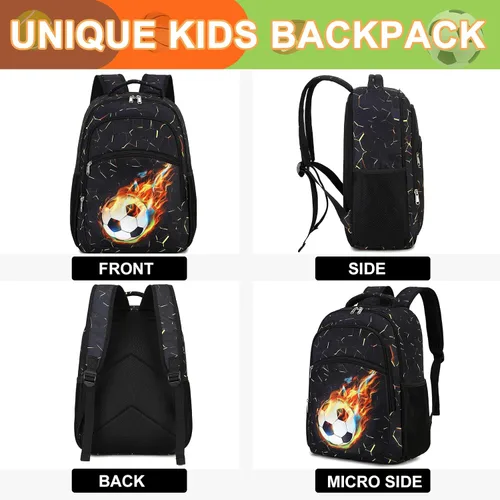 Miniatura 3 de LOIDOU Mochila para adolescentes y niñas, mochila escolar con lonchera y estuche para lápices, juego de bolsas escolares 3 en 1