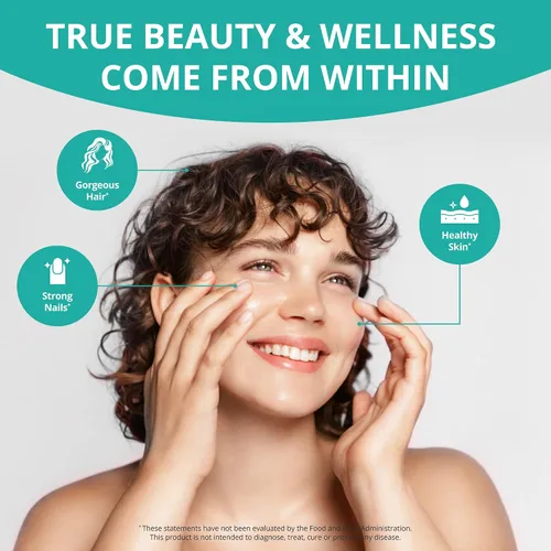 Miniatura 4 de NuBest Péptidos de colágeno súper colágeno, revitaliza la piel, el cabello y las uñas, fuerza ósea y articular, fórmula de colágeno de belleza