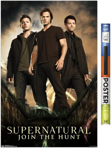 Miniatura 19 de Trends International Supernatural - Póster de pared de grupo, 14.725 x 22.375 pulgadas, versión con marco de madera tipo granero