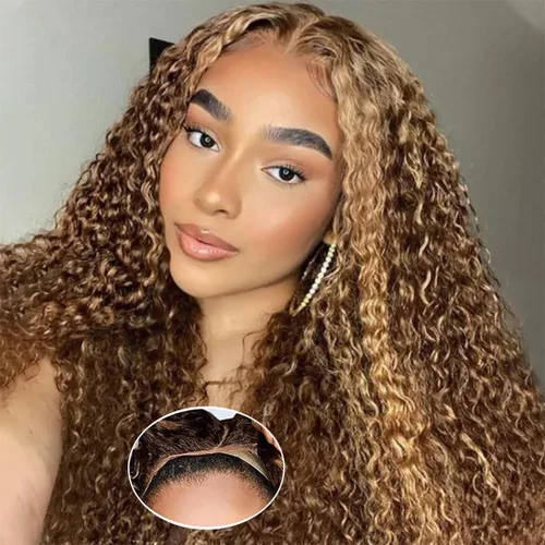 Miniatura 6 de Wear and Go Glueless Wigs Human Hair Pre Plucked Pre Cut 4x4 Lace Front Wigs for Black Women 180% Density Deep Wave Bob Wig Human Hair for Beginners