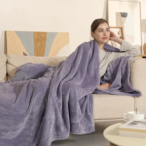 Miniatura 27 de COZYTY Manta eléctrica tamaño completo, manta térmica de franela súper suave y acogedora con 6 niveles de calefacción y 1-10 horas de apagado