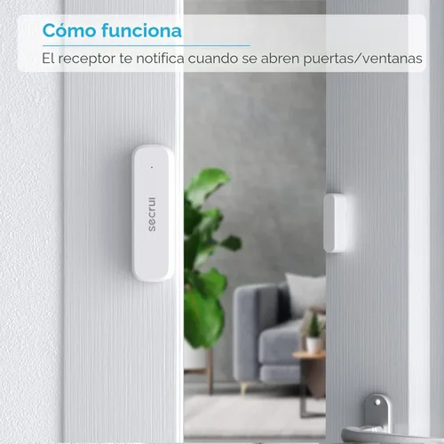 Miniatura 2 de Timbre de puerta, timbre de sensor de puerta para puertas abiertas – Timbre de puerta con alcance de operación de 150 metros 52 timbres Volumen