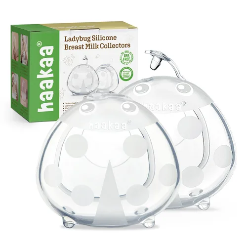 Miniatura 9 de haakaa Ladybug - Colector de leche materna de silicona – Conchas de pecho portátiles para suministro de leche grande, reutilizable, extrasuave