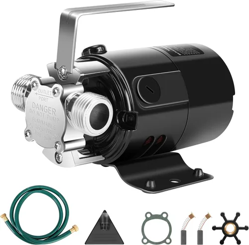 VIVOSUN Bomba de transferencia de agua de 115 V, bomba portátil de 1/10 HP 330 GPH con kit de manguera de agua, ideal para eliminar agua de
