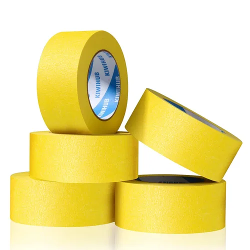 Miniatura 18 de Cinta de Enmascarar Blanca para Pintores, 2" x 60 Yardas x 5 Rollos - Cinta de Enmascarar Blanca de Adhesión Media para Pintura, Etiquetado, Blanco